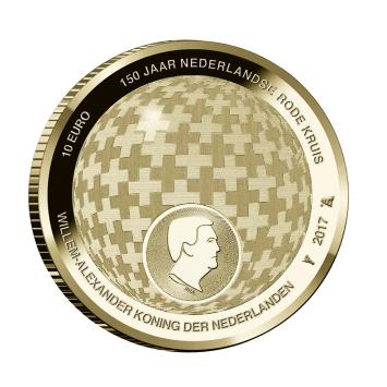 Het Rode Kruis Tientje 2017 herdenkingsmunt goud proof